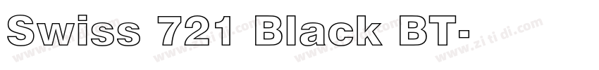Swiss 721 Black BT字体转换